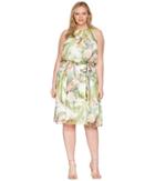 Adrianna Papell - Plus Size Tahitian Tropics Fit And Flare