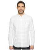 Lacoste - Long Sleeve Bold Windowpane Check Oxford Regular Fit