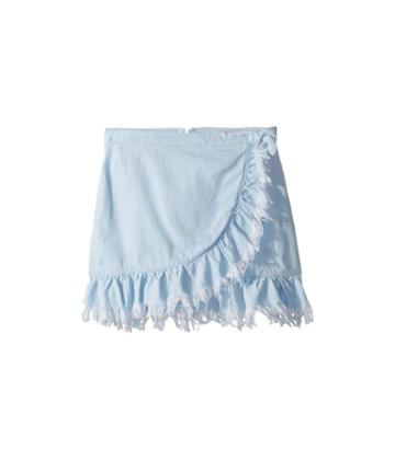Blank Nyc Kids - Ruffle Belted Skirt In Cloud Clover