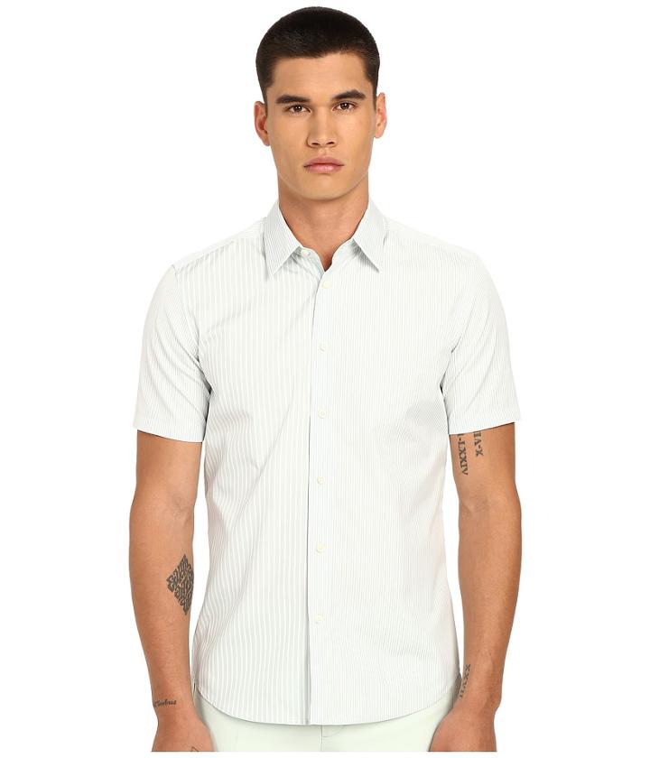Marc Jacobs - Summer Stripe Slim Short Sleeve Button Up
