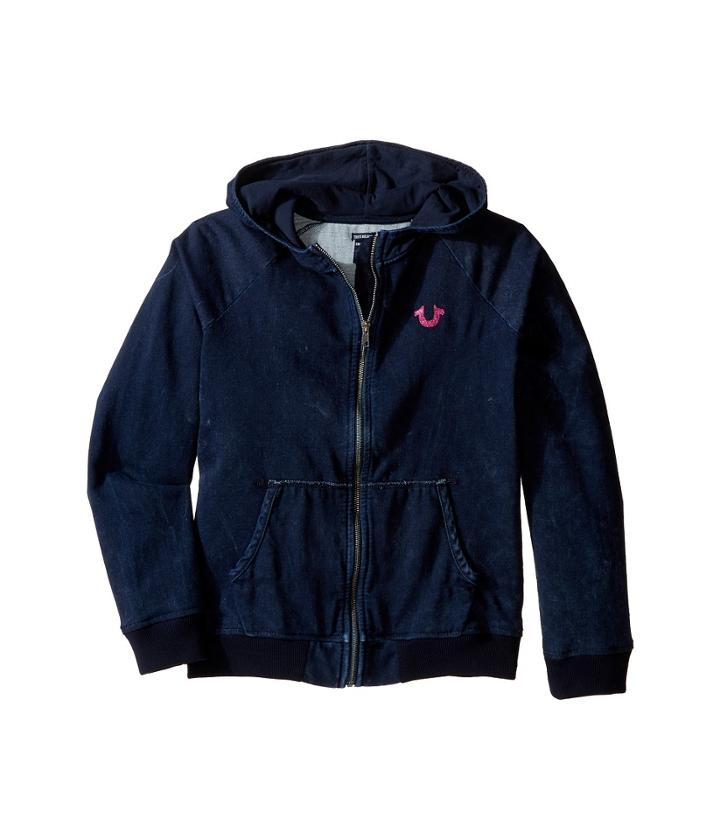 True Religion Kids - Indigo Mineral Wash Hoodie