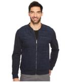 Perry Ellis - Quilted Faux Suede Full Zip