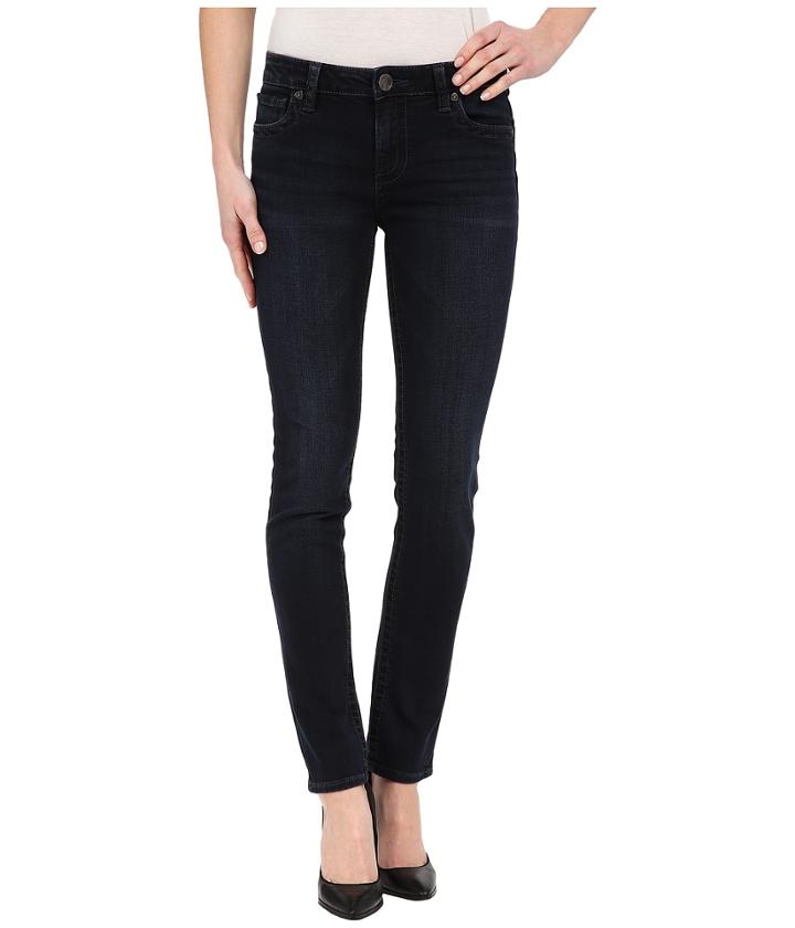 Kut From The Kloth - Stevie Straight Leg Five-pocket Jeans In Virtuous W/ Euro Base Wash