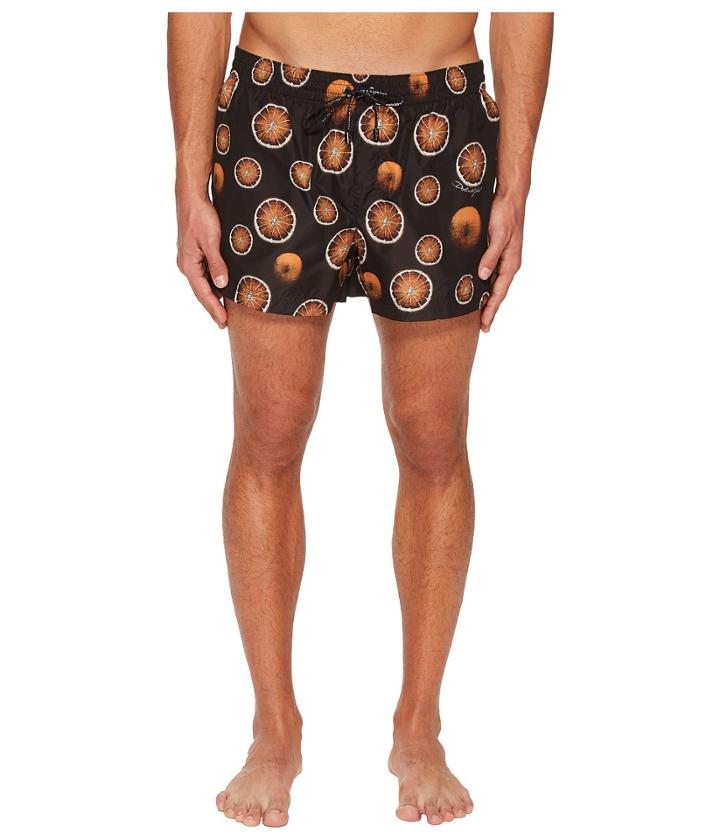 Dolce &amp; Gabbana - Oranges Short Boxer Swimsuit W/ Bag