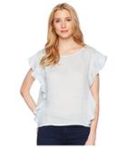 Two By Vince Camuto - Flutter Sleeve Linen Blouse
