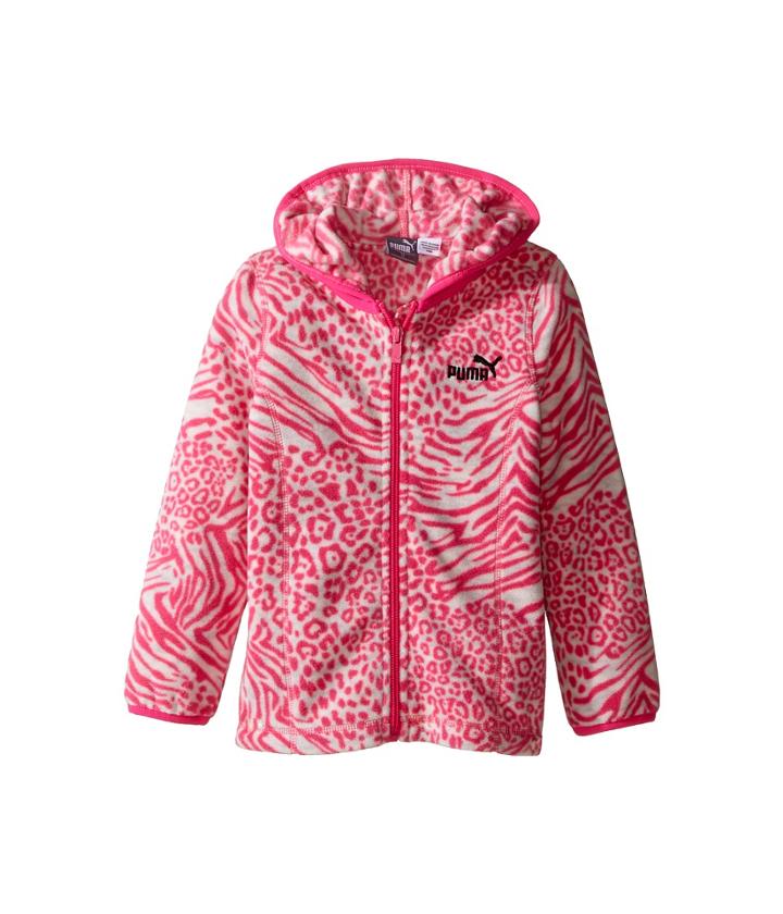 Puma Kids - Printed Polar Fleece Zip Front Hoodie