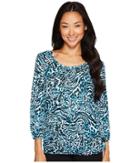 Michael Michael Kors - Big Cat Peasant Top