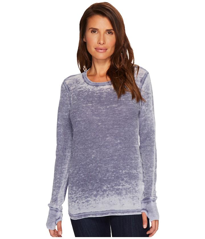 Allen Allen - Pebble Thermal Long Sleeve Thumbhole Tee