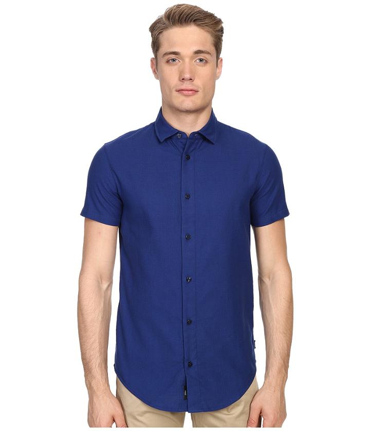 Armani Jeans - Short Sleeve Slim Fit Woven