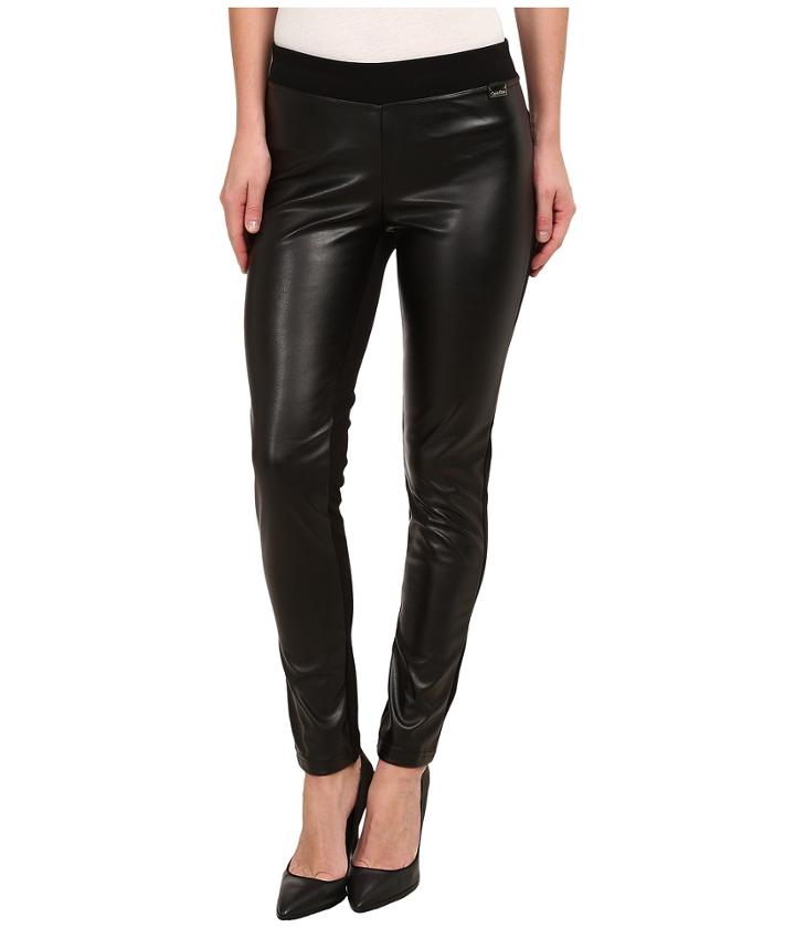 Calvin Klein - Pleather Front Leggings
