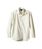 Oscar De La Renta - Check Cotton Long Sleeve Dress Shirt