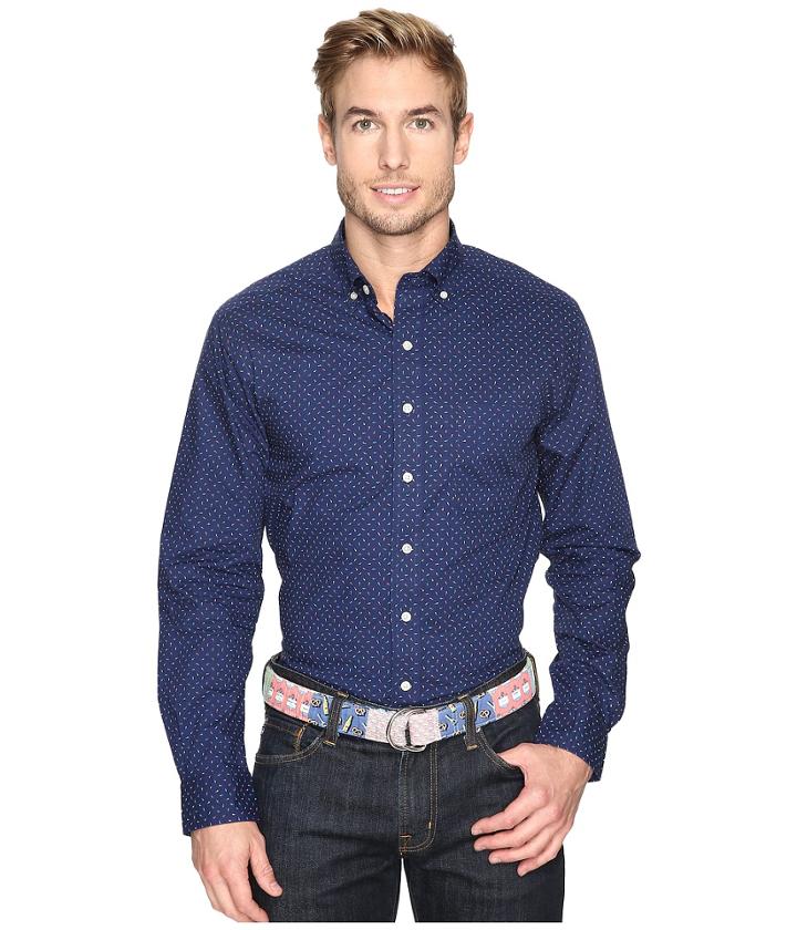 Vineyard Vines - Micro Christmas Lights Slim Murray Shirt