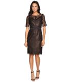 Nue By Shani - Lace Dress With Black Piping Detail