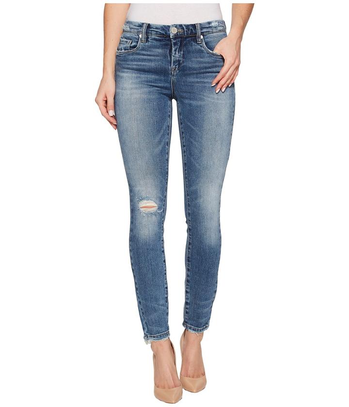Blank Nyc - Denim Distressed Mid-rise Skinny In Trip Switch