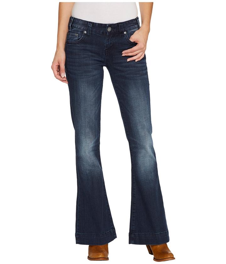 Rock And Roll Cowgirl - Trousers In Dark Vintage W8-3405