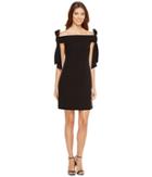 Donna Morgan - Sleeveless Crepe Dress With Bow Details At Shoulder