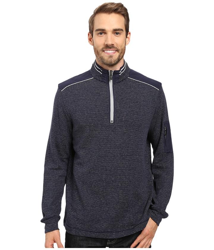 Bugatchi - Cosmo Long Sleeve 1/4 Zip Knit Shirt