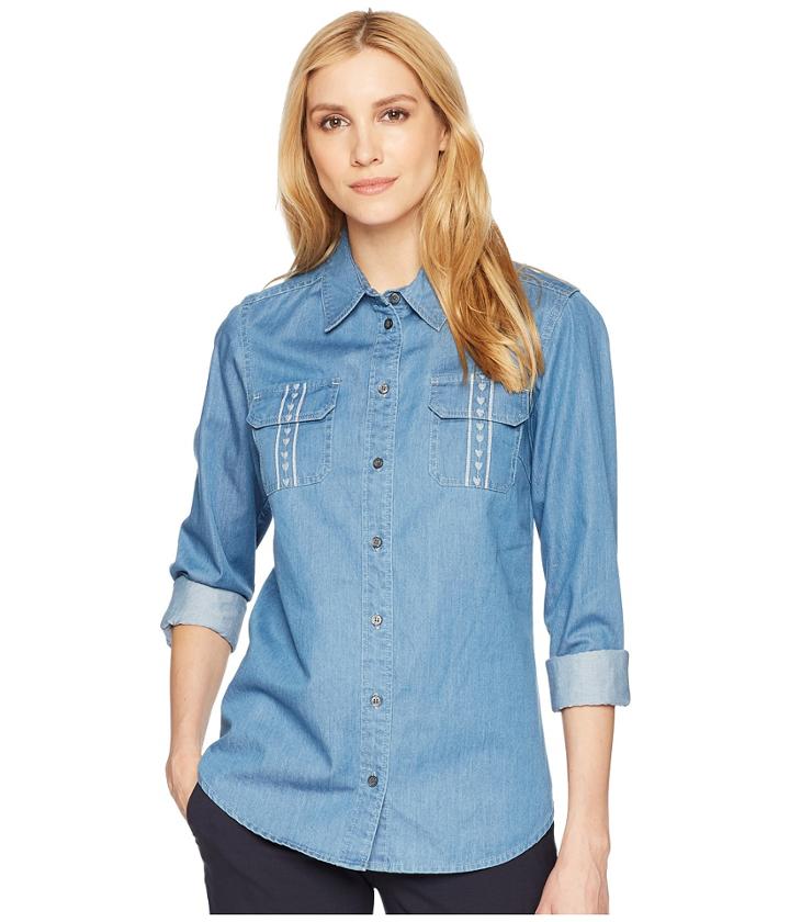 Pendleton - Embroidered Cotton Chambray Shirt