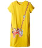 Little Marc Jacobs - Short Sleeve Dress With Fancy Illustration