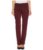 Nydj Petite - Petite Marilyn Straight Jeans In Deep Currant