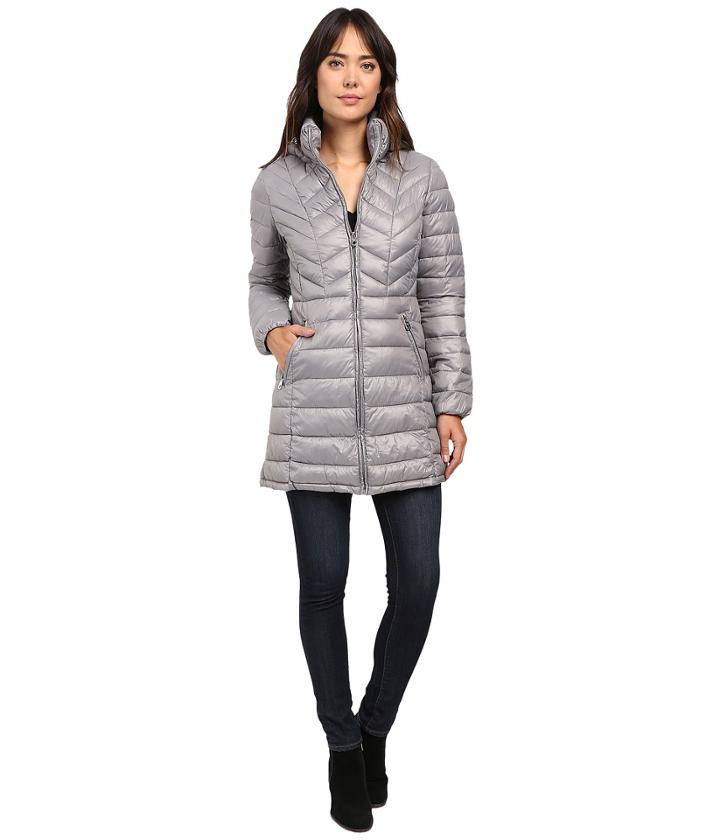 Jessica Simpson - Long Packable Jacket With Hood