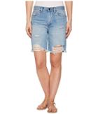 Blank Nyc - Hi Rise Destruced Shorts In Climbing Walls