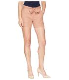 Liverpool - Kinley Shorts With Tie Belt In Soft Stretch Linen In Tuscan Sunset