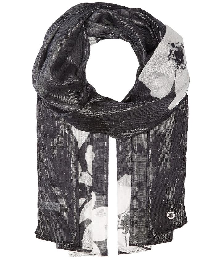 Calvin Klein - Graphic Floral Lurex Scarf