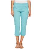 Jag Jeans Petite - Petite Peri Straight Pull-on Twill Crop In Caribbean