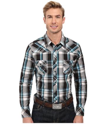 Rock And Roll Cowboy - Long Sleeve Snap B2s8426