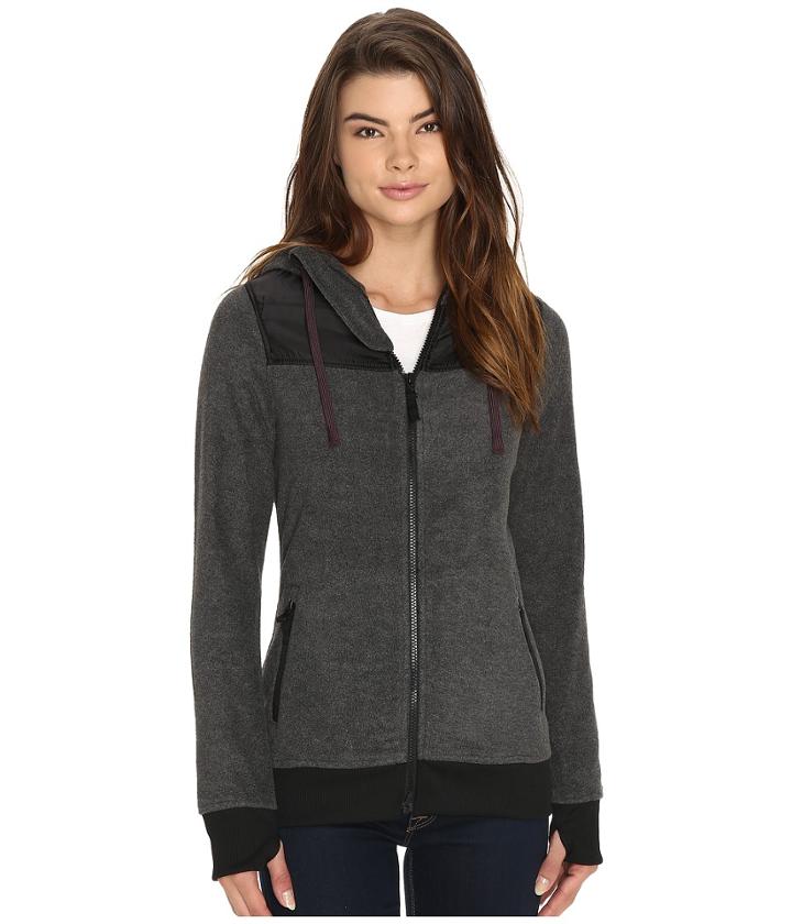 686 - Floral Polar Zip Fleece Hoodie