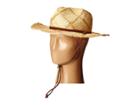 Scala - Fancy Weave Raffia Outback With Leather Trim