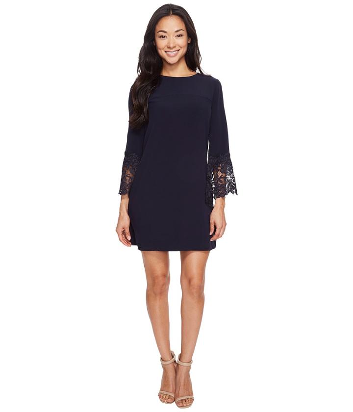 Tahari By Asl Petite - Petite Lace Bell Sleeve Shift Dress