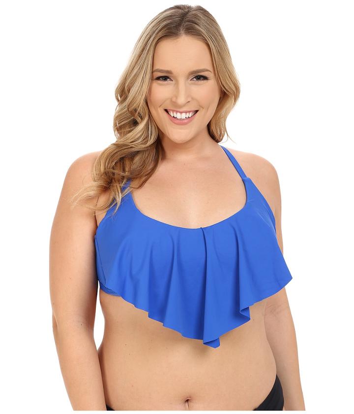 Becca By Rebecca Virtue - Plus Size Becca Etc Janis Flounce Top