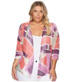 Nic+zoe - Plus Size Bold Blocked Cardy