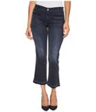 7 For All Mankind - Cropped Boot Jeans W/ Front Released Pockets Released Hem In Authentic Black 2