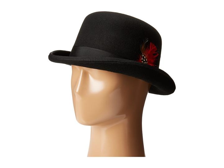 Scala - Wool Felt Derby Hat With Grosgrain Trim