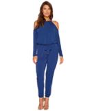 Michael Michael Kors - Mini Leaf Cold Shoulder Jumpsuit
