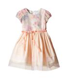 Us Angels - Printed Sequin Mesh Cap Sleeve Dress W/ Tulle Skirt