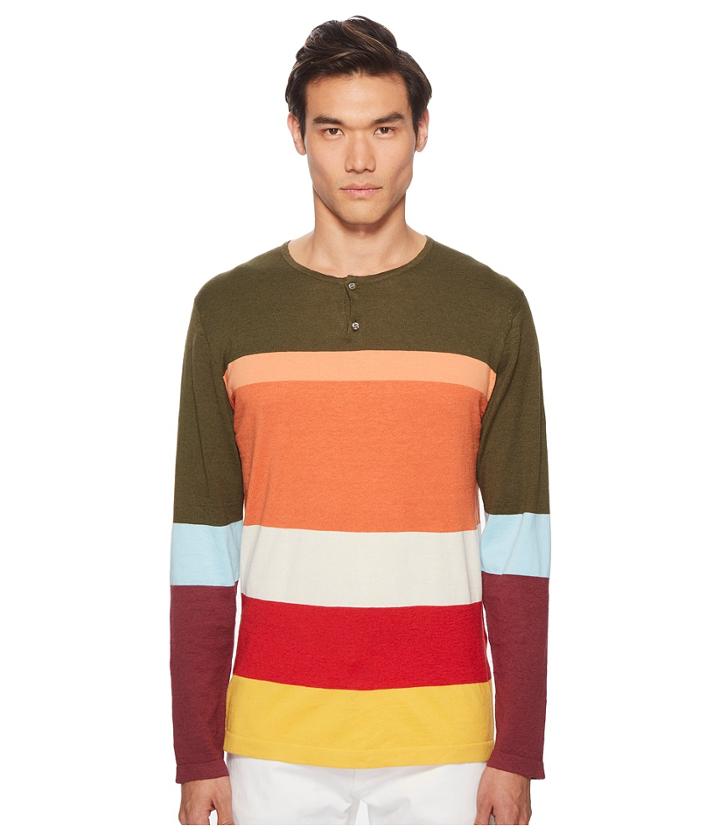Missoni - Color Block Henley Sweater