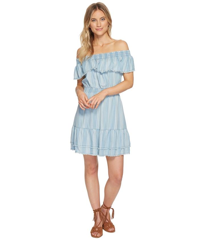 Bb Dakota - Coco Striped Off The Shoulder Dress