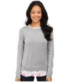 Nydj Petite - Petite Mixed Media Crew Neck Sweater