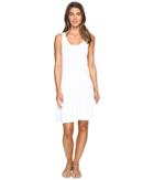 Mod-o-doc - Slub Jersey Tank Dress With Shirred Asymmetrical Seam