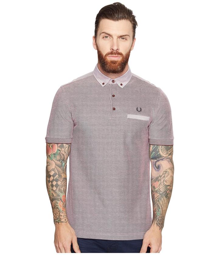 Fred Perry - Woven Trim Pique Shirt