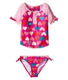 Hatley Kids - Crazy Hearts Rashguard Tankini Sets
