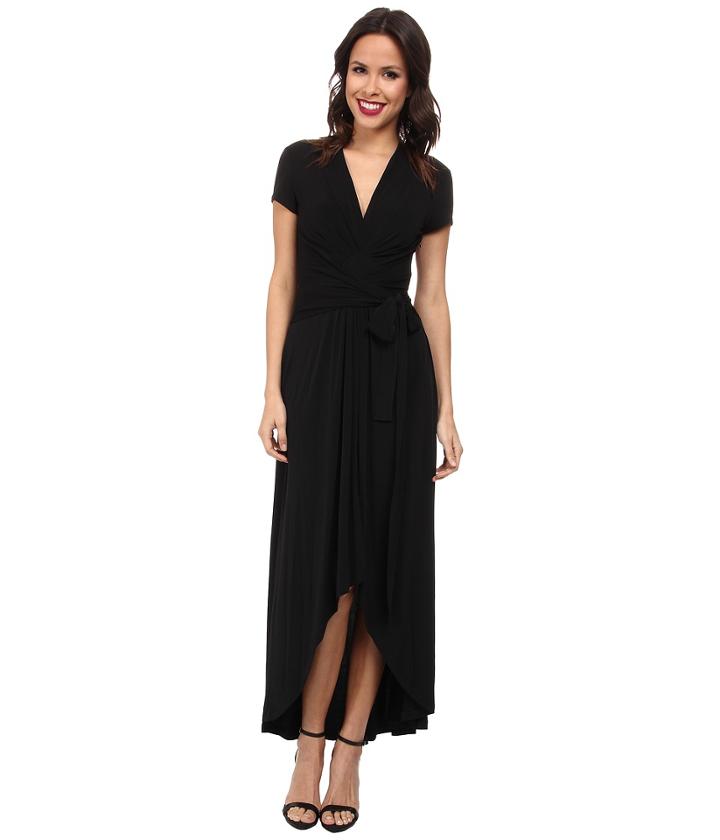 Michael Michael Kors Capsleeve Maxi Wrap Dress