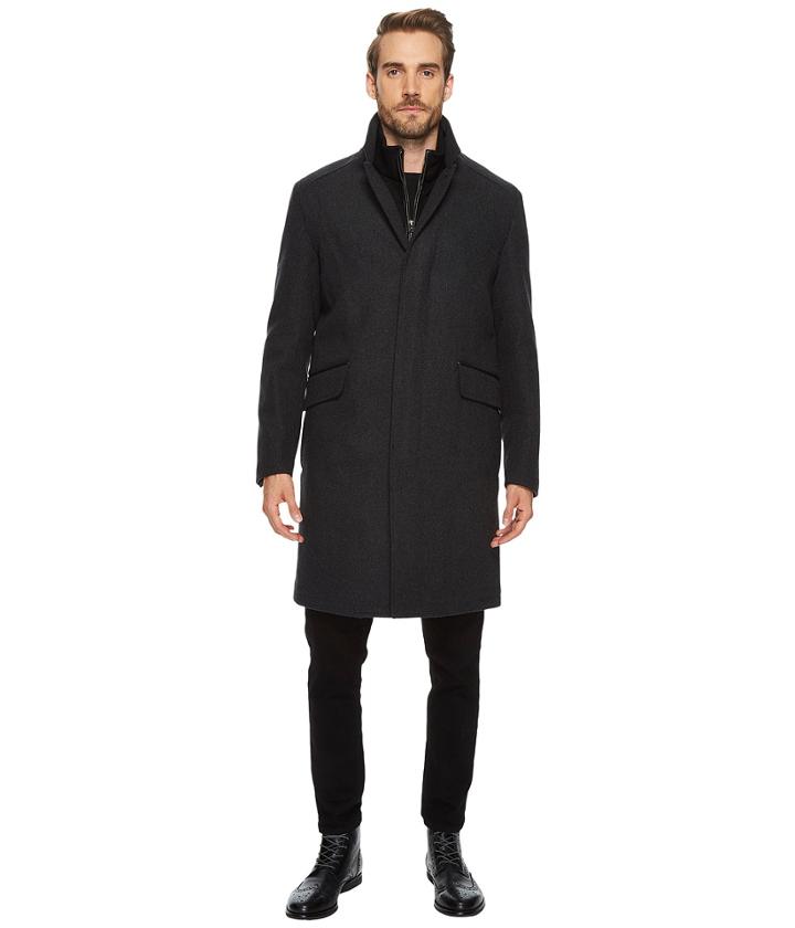 Cole Haan - 39 Classic Topper With Knit Bib Faux Leather Trim