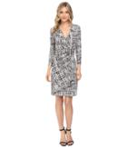 Calvin Klein - 3/4 Sleeve Mock Wrap Dress Cd6a5995
