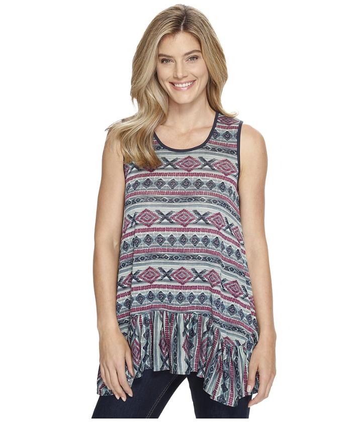 Double D Ranchwear - Butterfly Bleu Tank Top