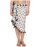 San Diego Hat Company - Bss1718 Woven Cotton All Over Pineapple Print Sarong With Tassels